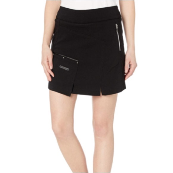 Jamie Sadock Golf Black Skinnylicious Control Top Waistband Skort - Picture 1 of 11